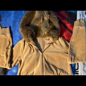 Michael Kors Faux Fur Lined Hooded Zip-Up